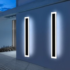 Upgrade Widened 2 Pack Long Outdoor LED Wall Light, 57inch Modern Minimalist
