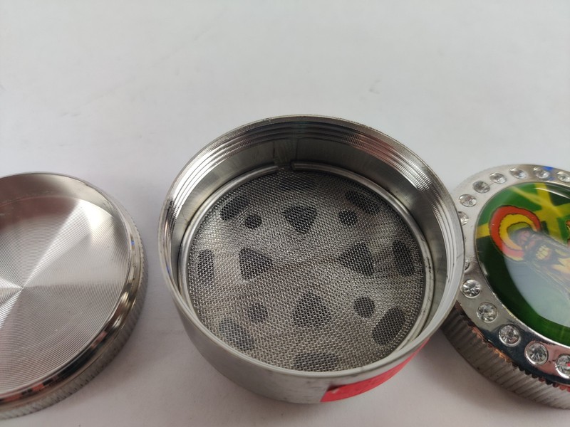 Kitchen Spice Herb Shredder Grinder Crusher Metal 3pc Bob Marley Rasta gallery