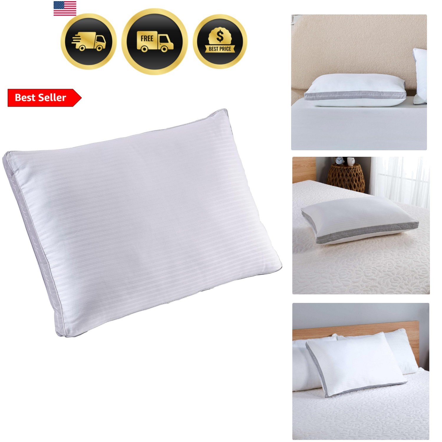 Indulgence Synthetic Down Pillow | Side Sleeper Standard/Queen gallery