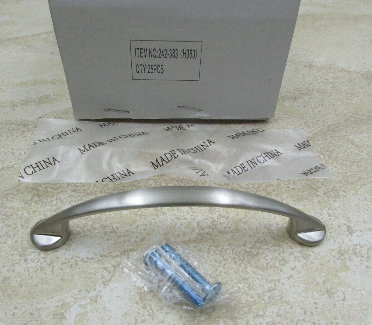 25 PACK Kitchen Cabinet Drawer Arch Handles Pull Cabinet Hardware Brushed Nickel gallery