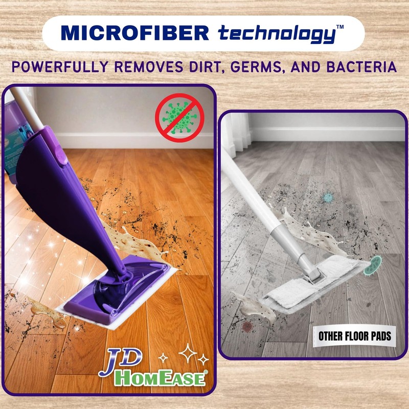 Premium Microfiber Replacement Pads for Swiffer WetJet - Super Absorbent, Lin... gallery