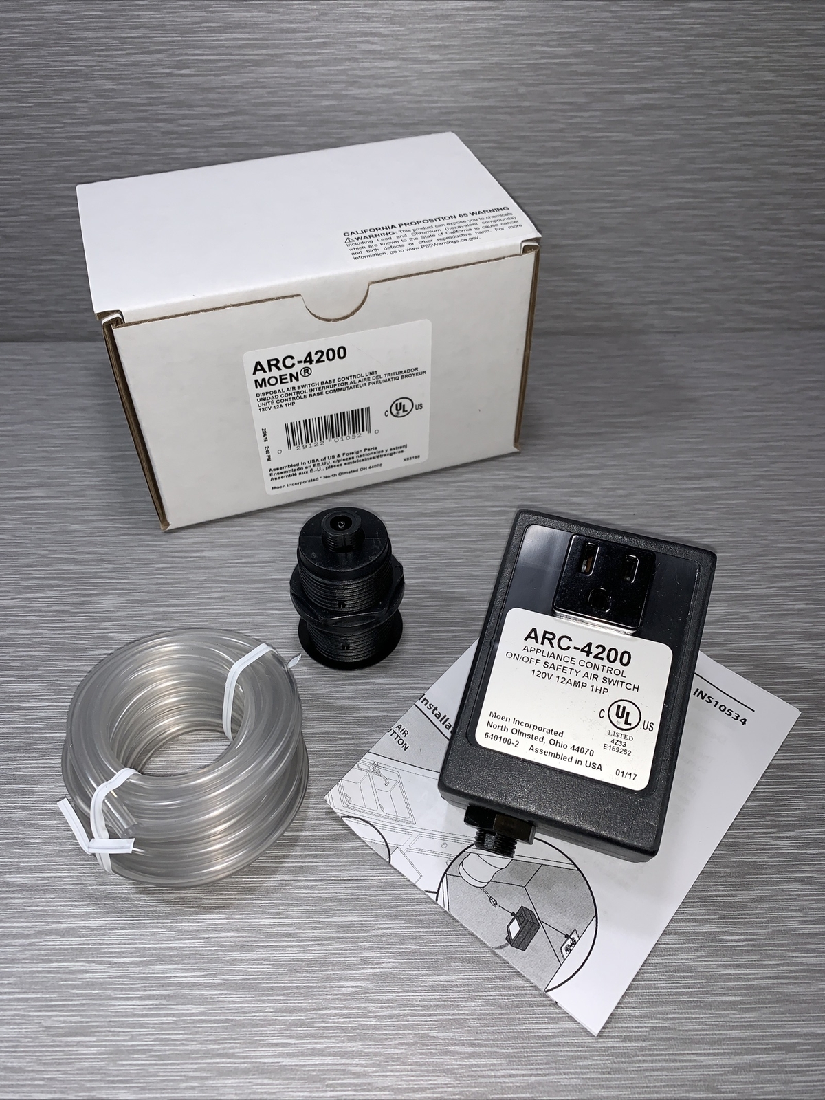 Moen ARC-4200 Garbage Disposal Air Switch Controller Base Single Outlet Only gallery