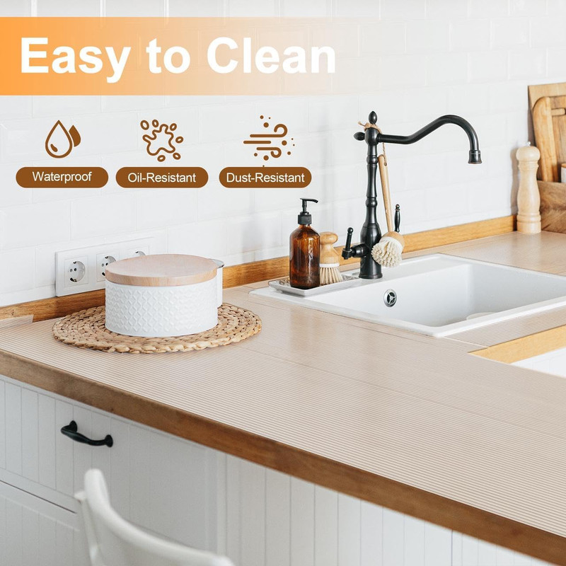 Shelf Liner for Kitchen Cabinets Drawer Non Adhesive Non-Slip Liner 12 Inches X gallery