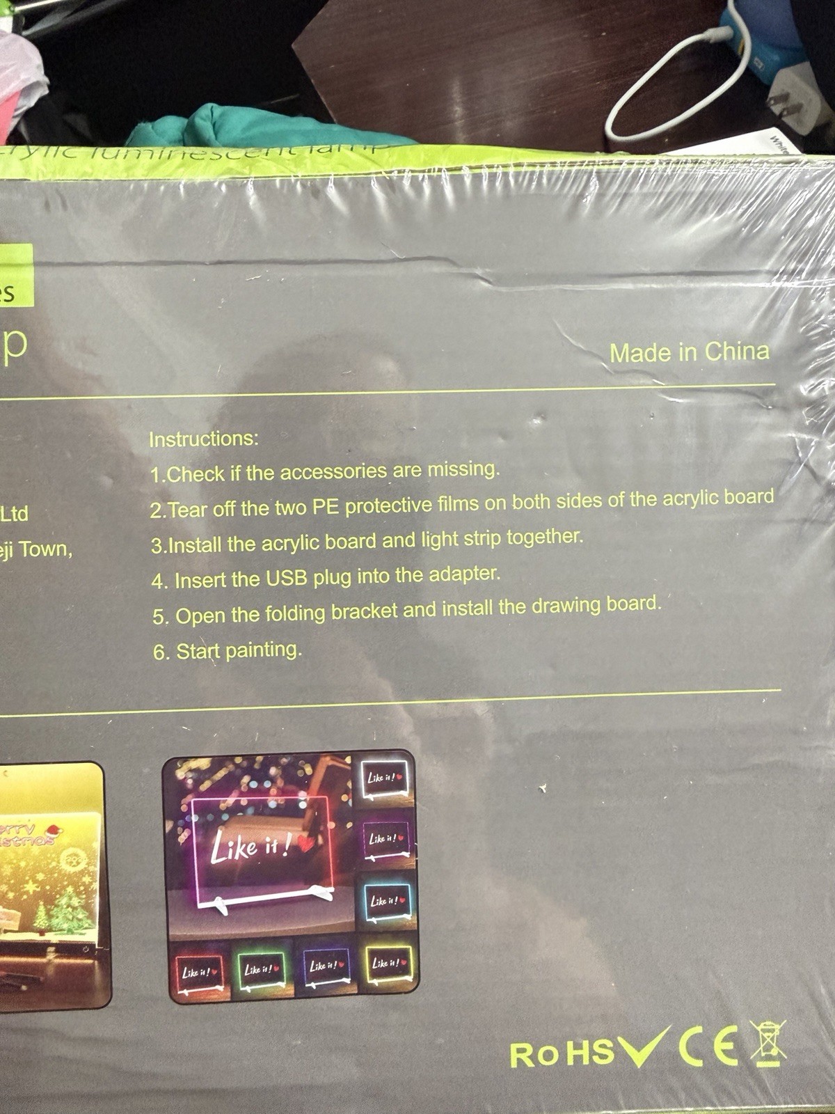 Acrylic LED Drawing Board Lamp USB 5W Switch Control Kids Model JS-01 gallery