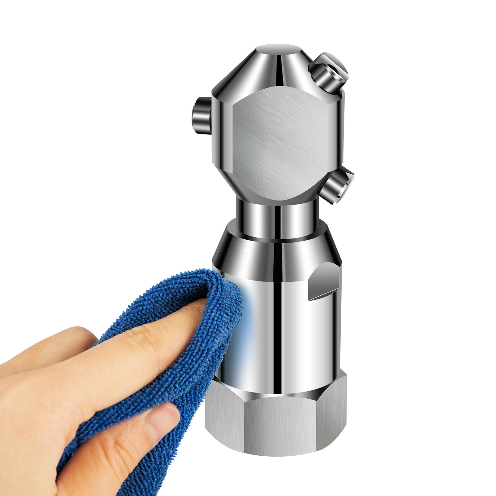 360 degree Stainless Steel Rotating Tank Washing Spray Nozzle Cleaning Nozzle CE gallery
