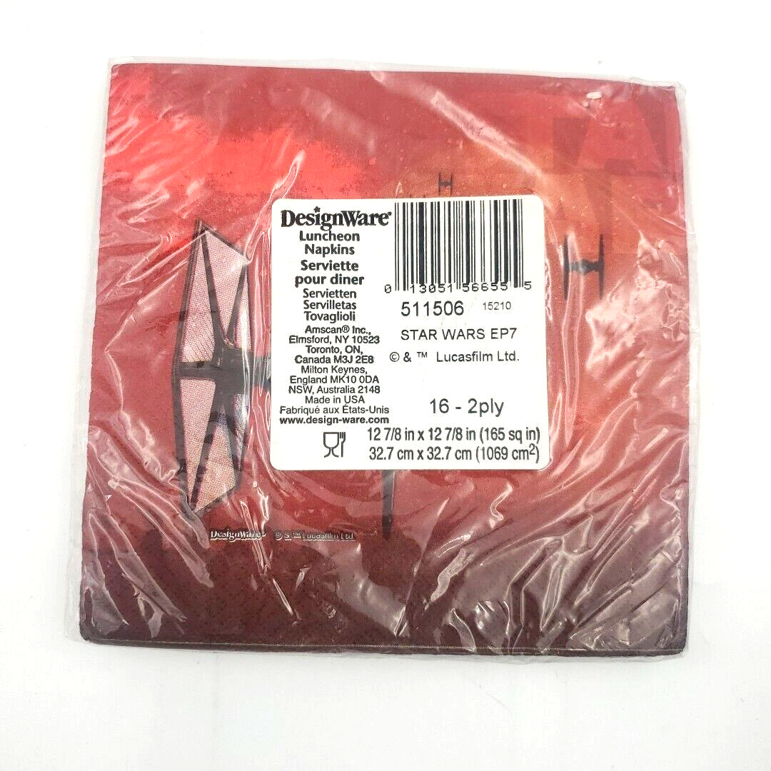 Star Wars The Force Awakens Napkins 2-ply Paper Luncheon Party 16ct DesignWare gallery