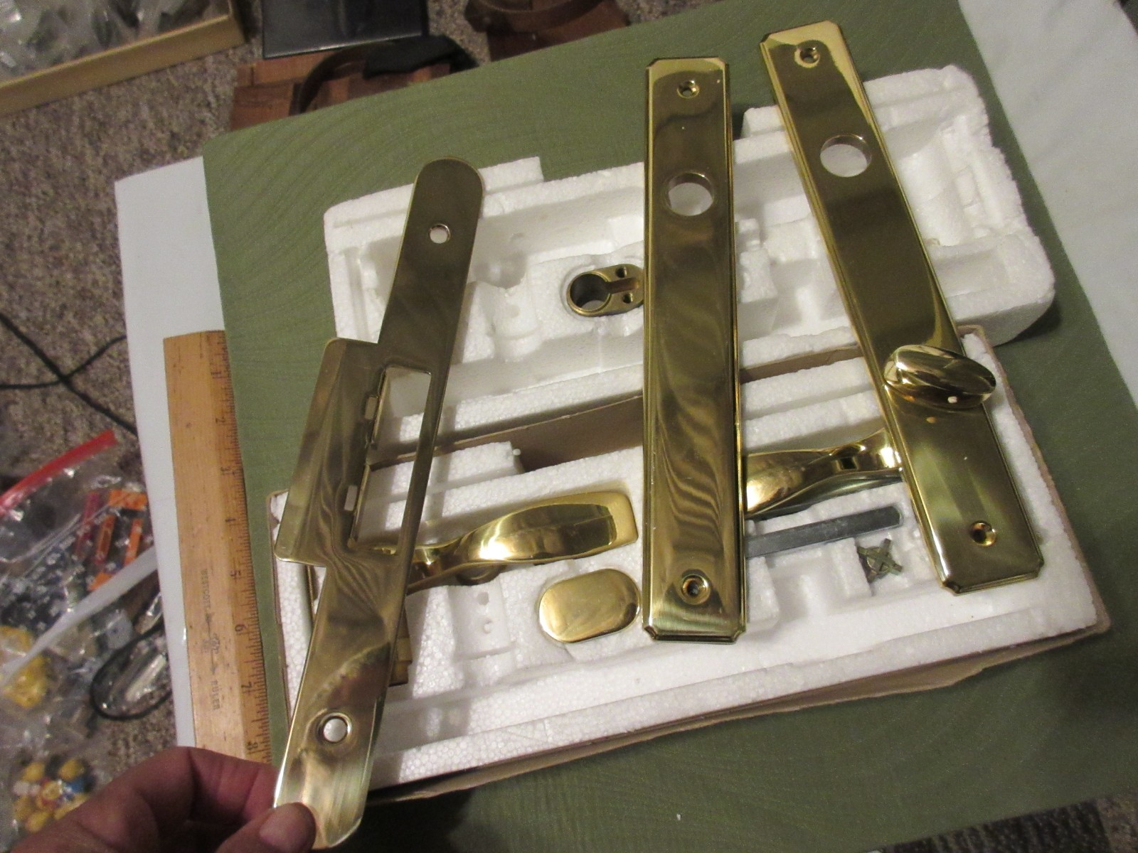 Genuine Andersen Trim Set in Bright Brass P/N 2577527 gallery