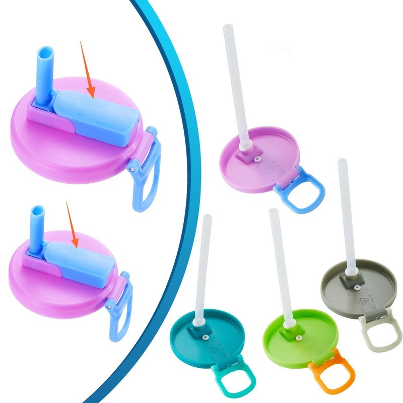 4-Pack Leak-Proof Can Lids with Straws – Reusable Beverage Covers for Canned Dri gallery