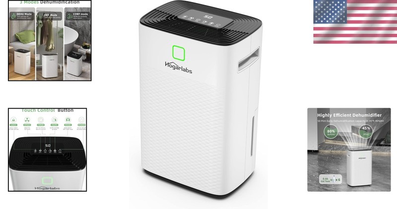 Ultra Silent Dehumidifier with 3 Modes + Overflow Protection gallery
