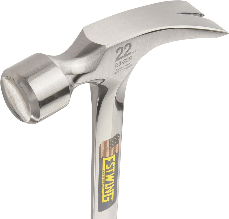 22oz Long Handle Framing Hammer with Smooth Face and Shock Grip gallery