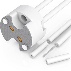 10 Pack G4 Light Socket, MR16 Socket, LED Halogen Lamp Ceramic Wire Connector Ba