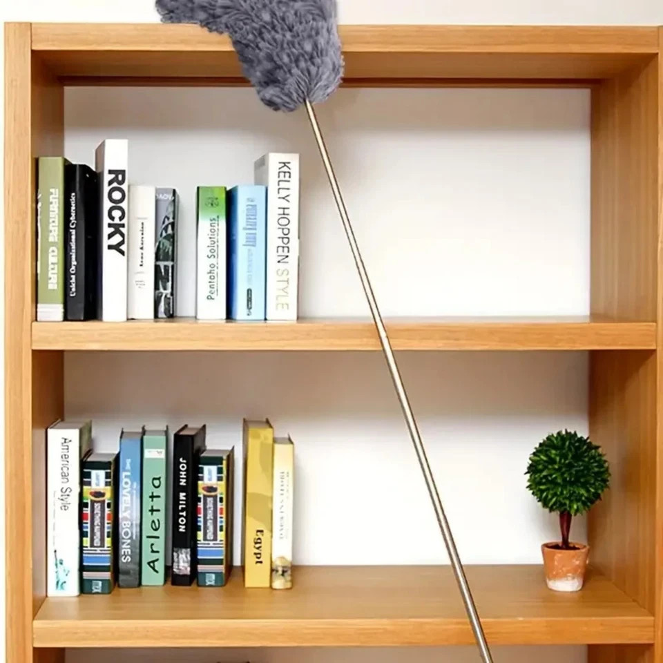 Microfiber Duster Soft Feather Dusting Brush Household Extendable Cleaning Tool gallery