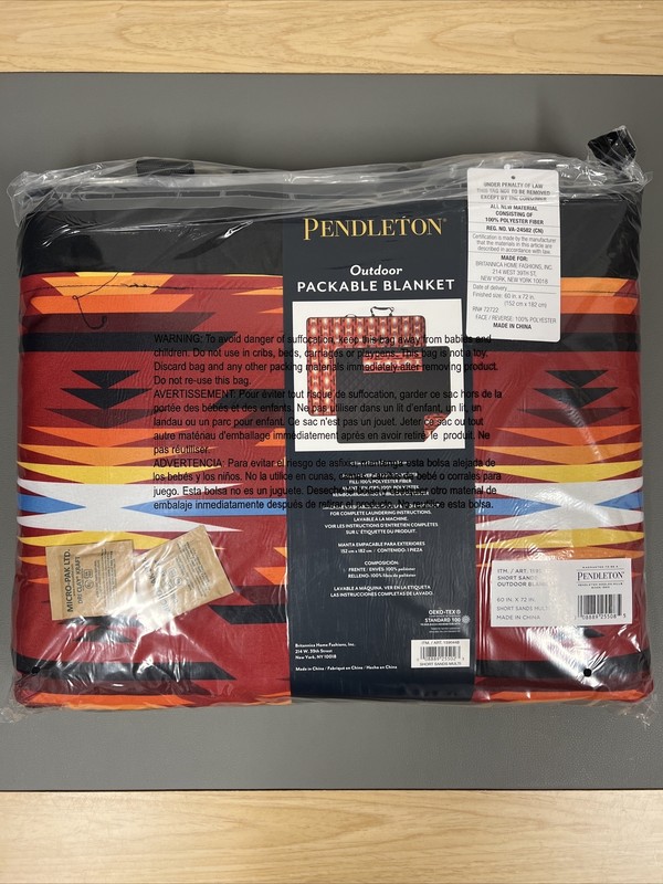 Pendleton Outdoor Packable Blanket 60” x 72” Picnic Camping Beach Tailgating gallery