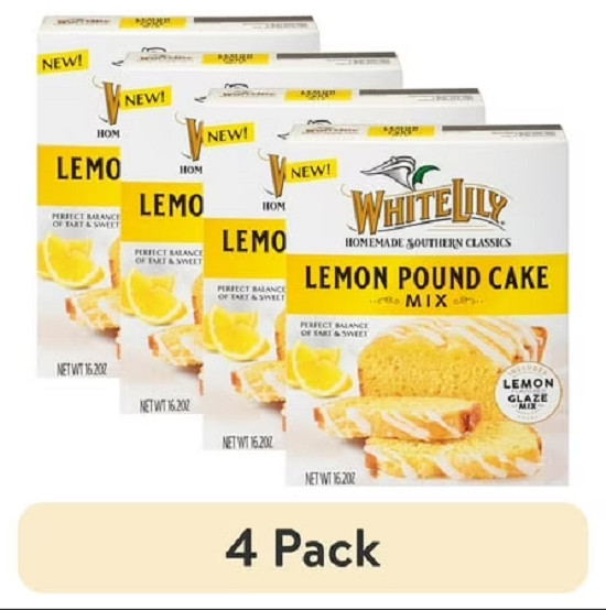 (4 Pack) Lemon Pound Cake Mix, 16.2 OZ Box gallery