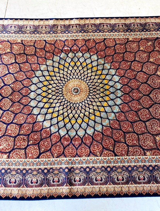 8x5 ft Carpet, Super exclusive rug, Royal carpet, bamboo silk rug, Mandala desig gallery