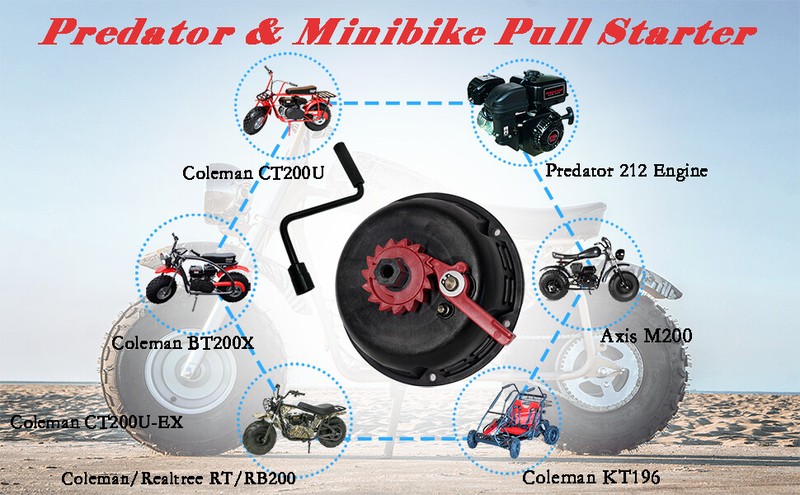 Pull Start Recoil Starter Assembly For Predator 212CC Ghost 224CC MAX Engine gallery