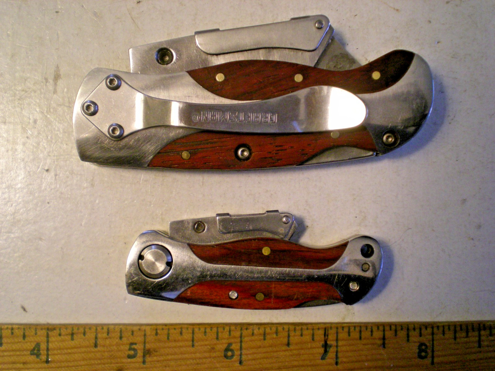 Two Craftsman Folding Razor Knives Mini And Full Size gallery