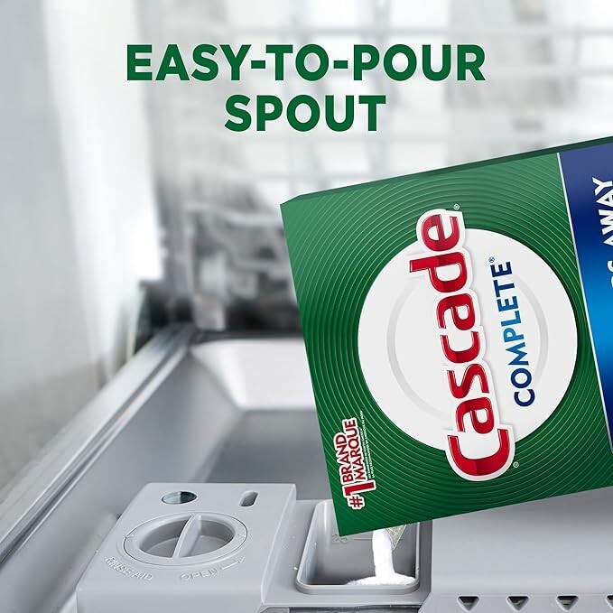 Cascade Complete Powder Dishwasher Detergent, Fresh Scent, 75 oz, White gallery