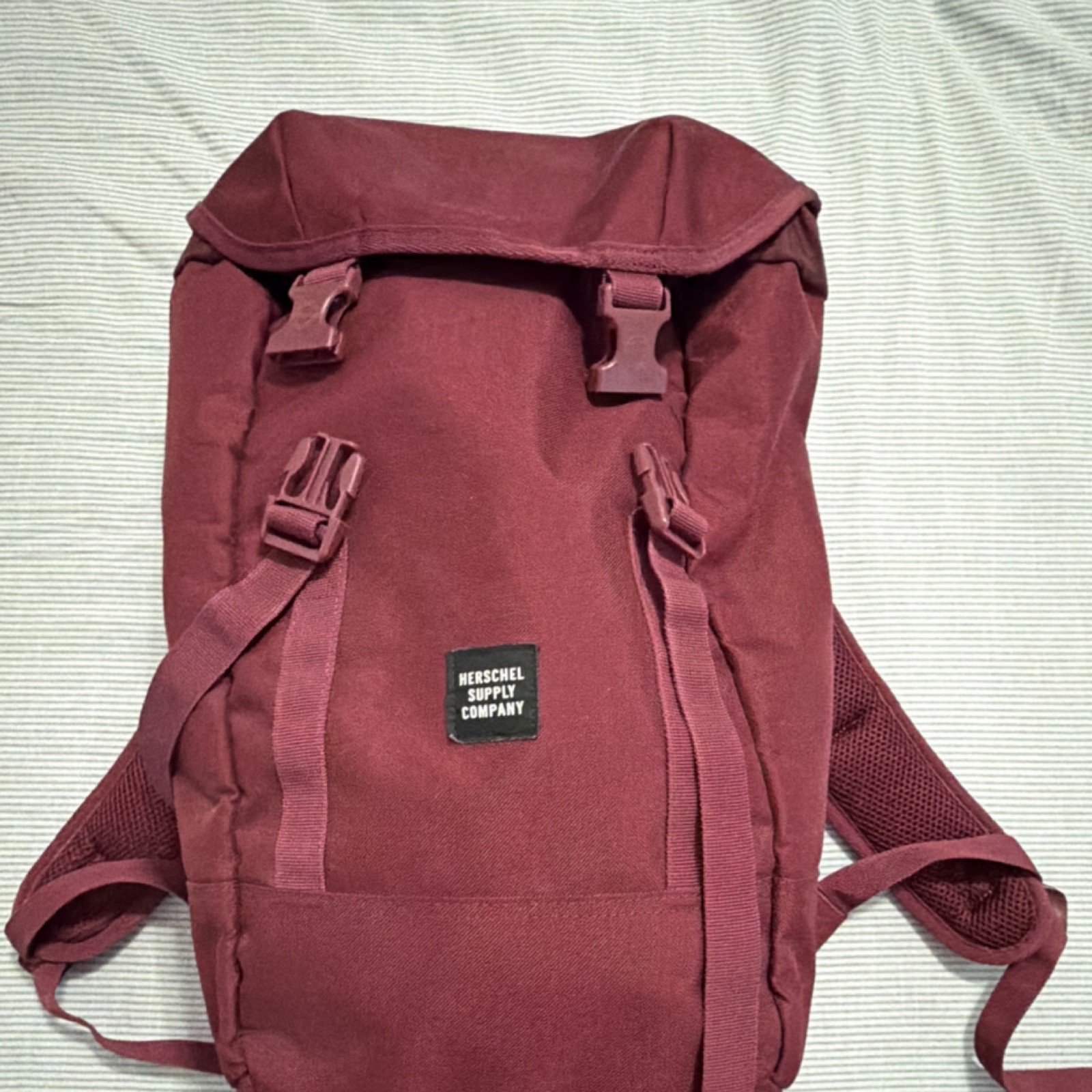 Herschel Burgundy Backpack  4