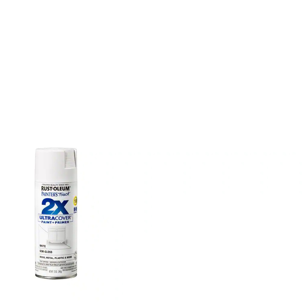 12 oz. Semi-Gloss White General Purpose Spray Paint Spray paint for wood metal gallery