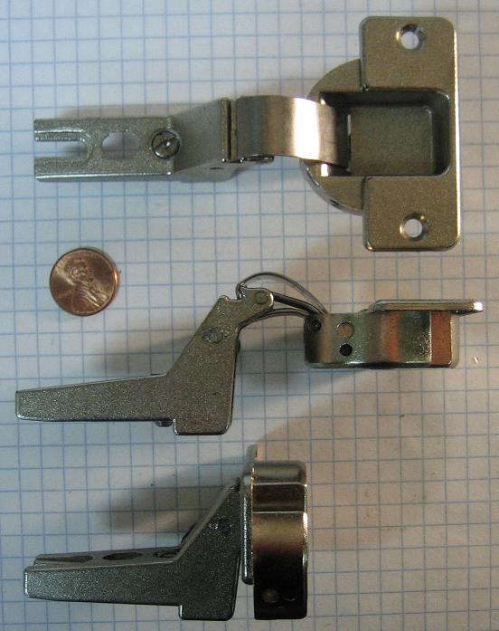 MEPLA #SSP25-253Z15 40mm HINGE, INSET, SELF-CLOSING, 95 DEGREES, NICKEL-PLATED gallery