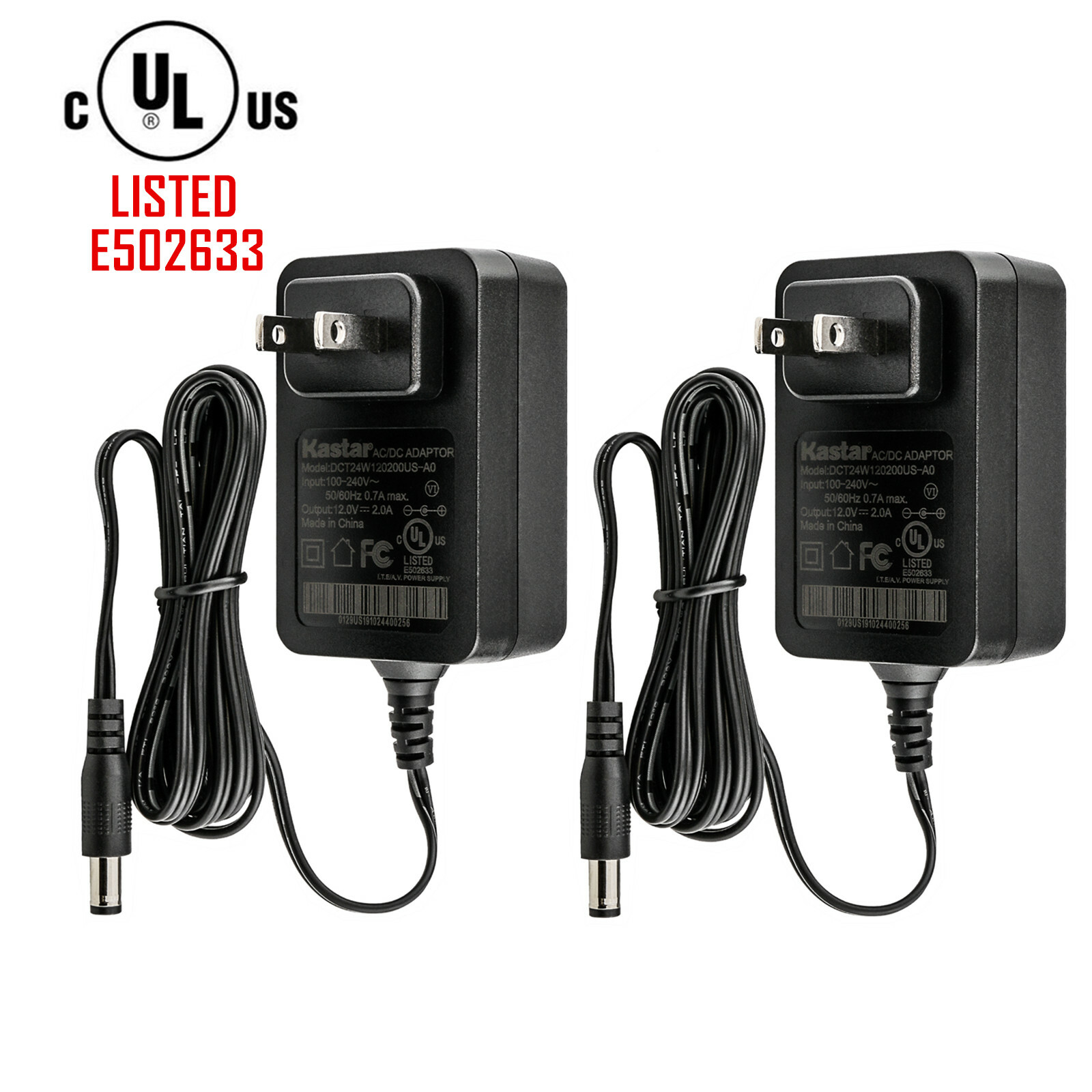 [UL] Kastar 2 AC 110-240V DC 12V 2A Power Supply Adapter For Pumps Modems Router gallery