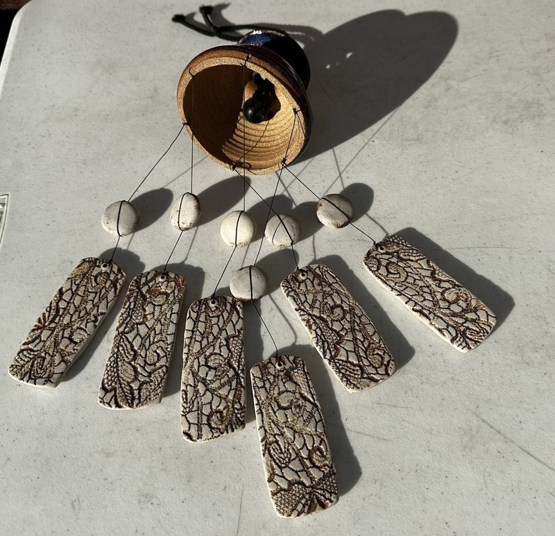 handcrafted ceramic wind chime decorative hanging round &rectangular pendants gallery