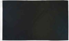 Black 3x5ft Poly Solid Color Blank Sublimated Flag