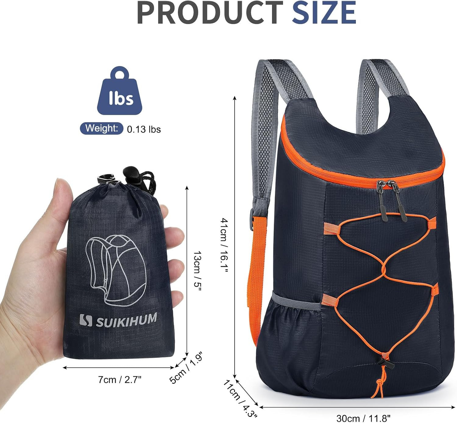 20L Hiking-Daypack Lightweight Foldable Travel Packable Backpack for Camping Cyc 3