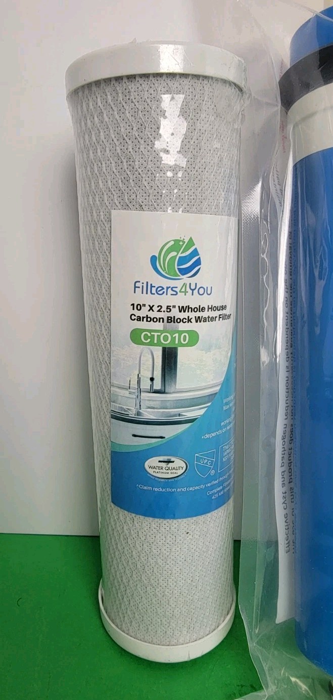Filters4you 1 - 75 Gallon Reverse Osmosis Membrane & 2 Carbon Filters gallery