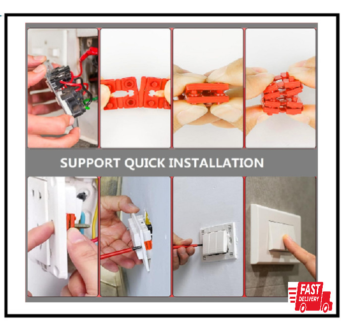 100 Pcs Electrical Outlet Spacers Shims Socket Electric Box Extenders for Loose gallery