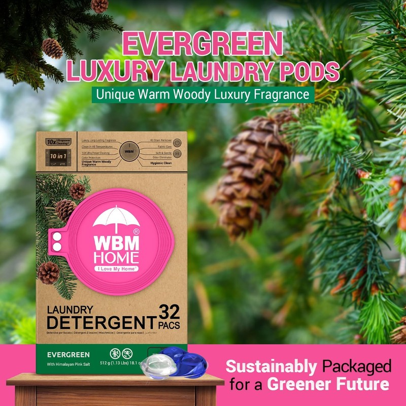 32-Pack Laundry Recyclable Packaging Green for Eco Detergent Pods gallery