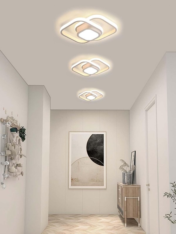 LED Ceiling Light Fixture, Super Bright Flush Mount Modern Ceiling Lamp for Bedr gallery