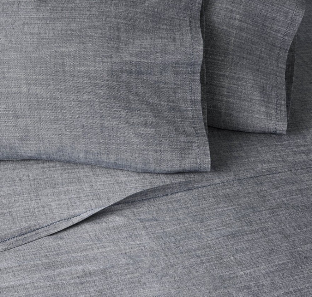 4pc Queen Woven Sheet Set Blue - Hearth & Hand with Magnolia NEW