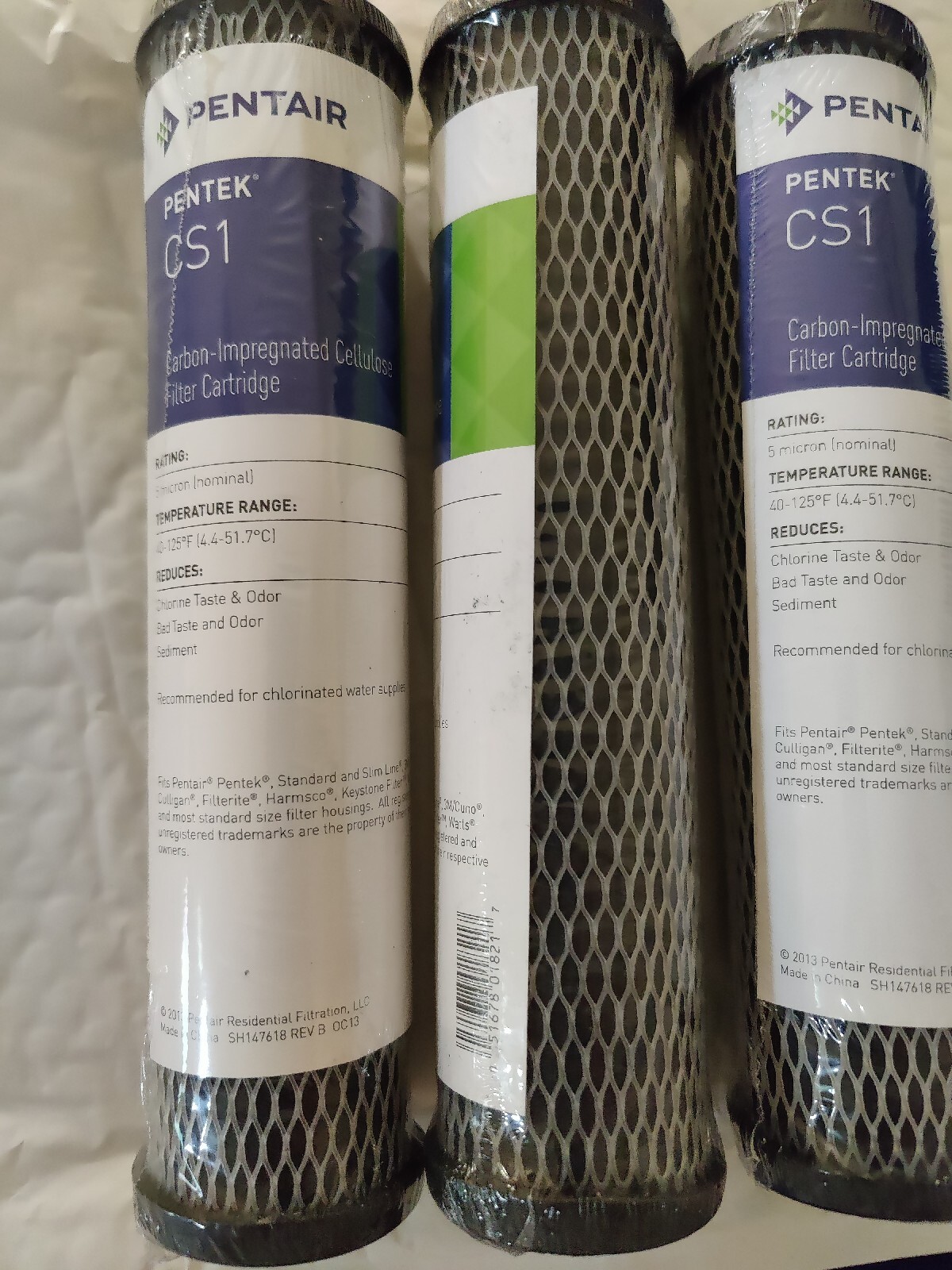Pentek CS1 5 Micron Standard 10 Inch Undersink Carbon Impregnated Water Filter gallery
