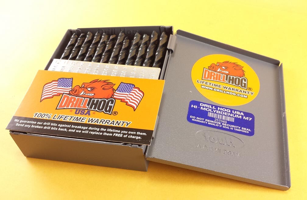 Drill Hog® 60 Pc NUMBER Drill Bit Set Wire Gauge Bits MOLY M7 Lifetime Warranty gallery