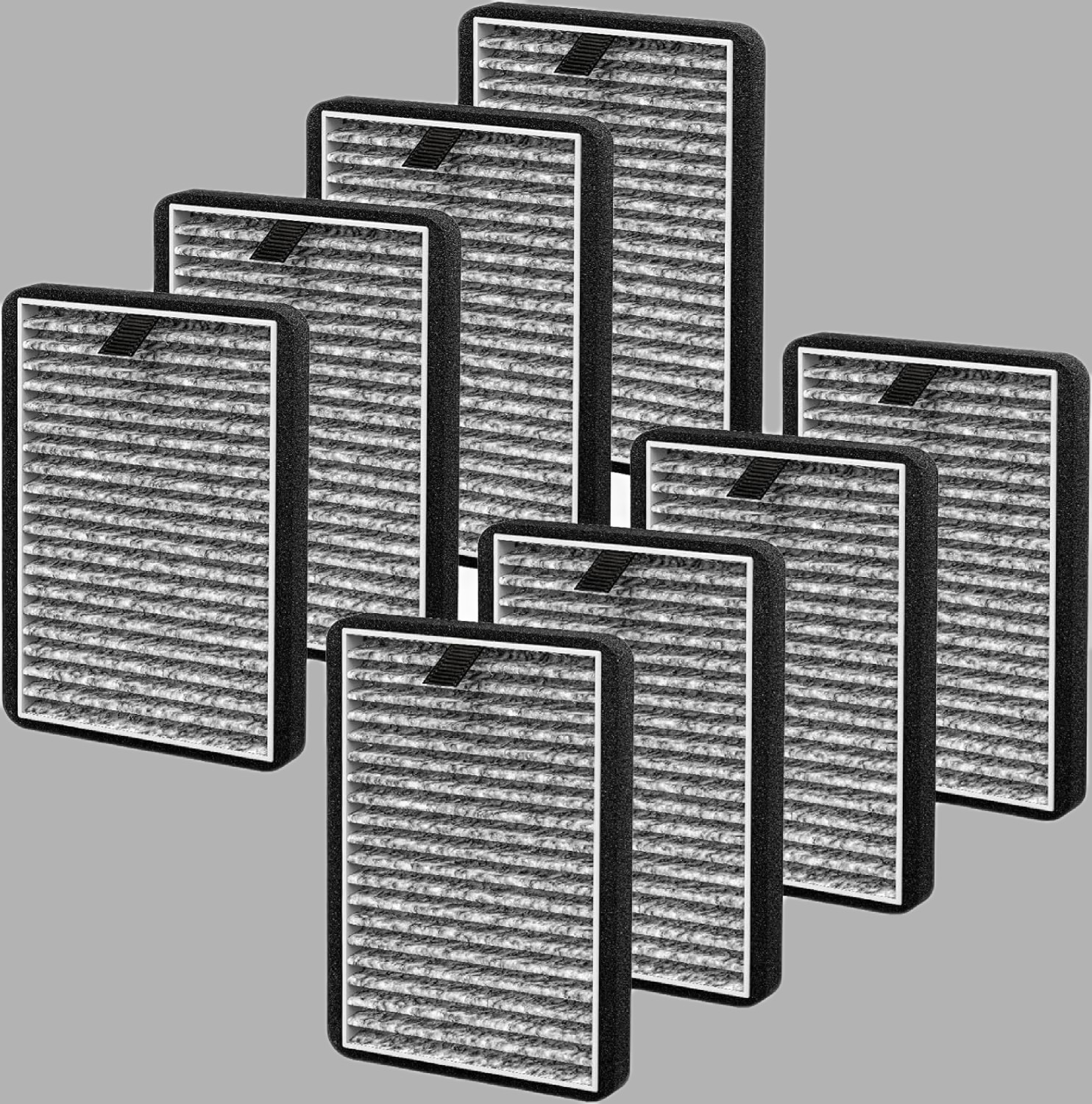 8 Pack HEPA Carbon Replacement Filters – Compatible with Clarifion DSTx Mini Air gallery