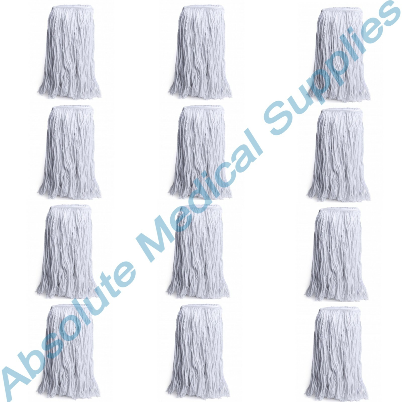 *12-Pack* Medline 12 OZ Rayon Disposable Floor Mop Head DYNDRMH12OZ gallery