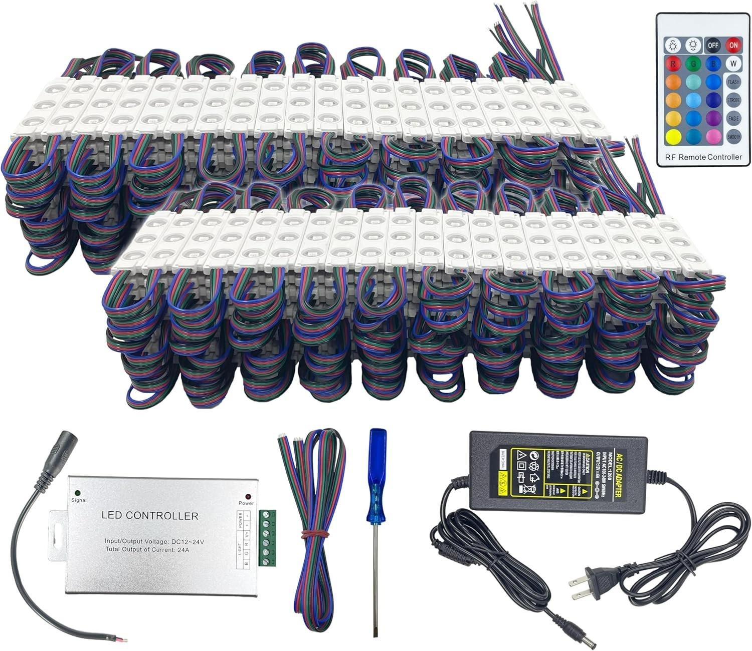 200PCS 5050 SMD RGB LED Module Kit 110FT LED Module for Storefront Window Signs gallery