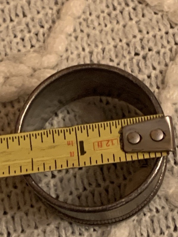 Sterling Silver napping ring antique , not marked, tested, 26 grams gallery