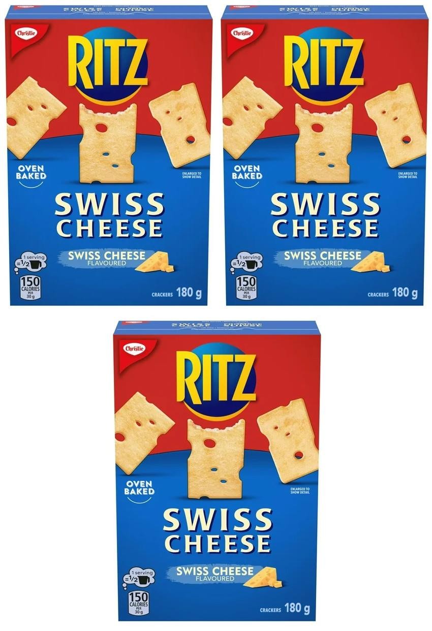 Ritz Swiss Cheese Crackers, 180g (3 Pack) gallery
