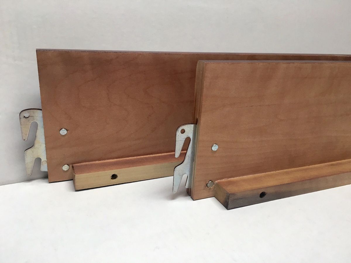 Wood Bed Rails – Cherry Finish - Hook-on - Twin, Full, Queen, King, Cal King gallery