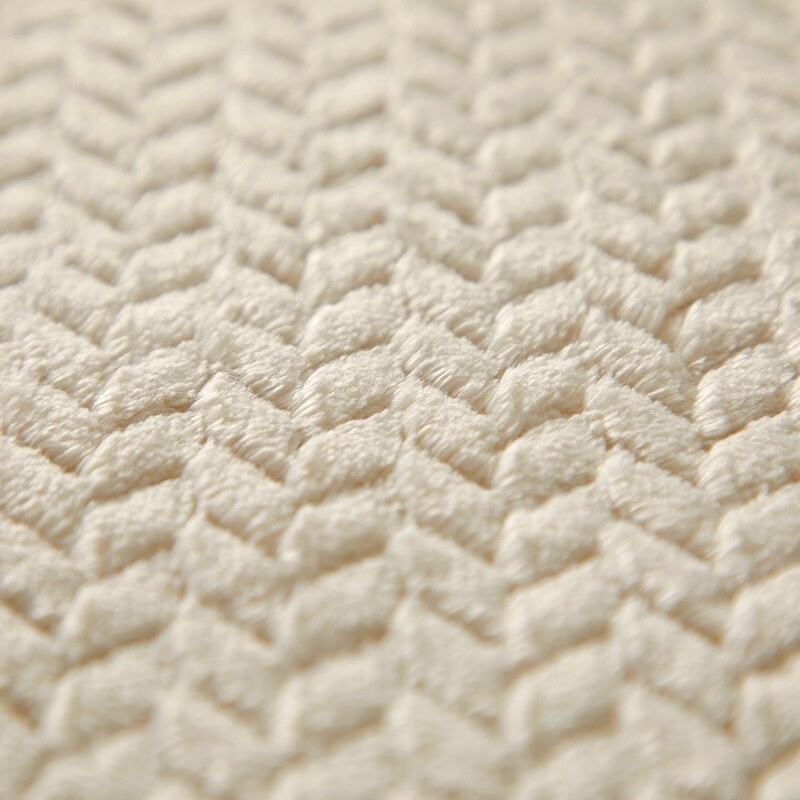 Cozy Textured Plush Throw Blanket All Age Soft Machine Washable Reversible Beige gallery