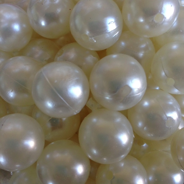 3 LBS X PEARL BEAD IVORY Round Centerpiece Vase Filler wedding 10mm 14mm 18mm gallery