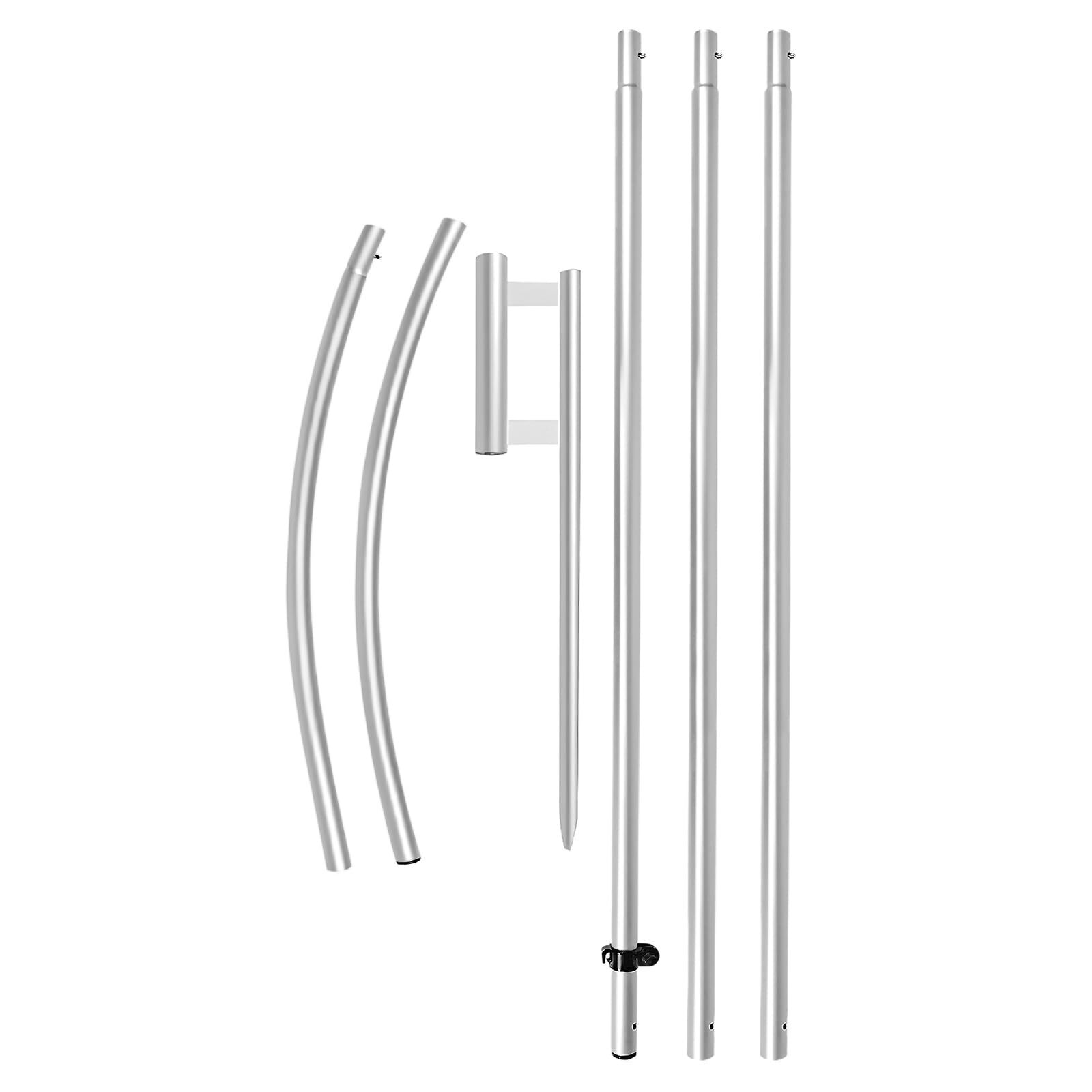 QSUM Swooper Flag Pole Kit 15 FT Windless Aluminum Alloy Flagpole Fits 11 FT ... gallery