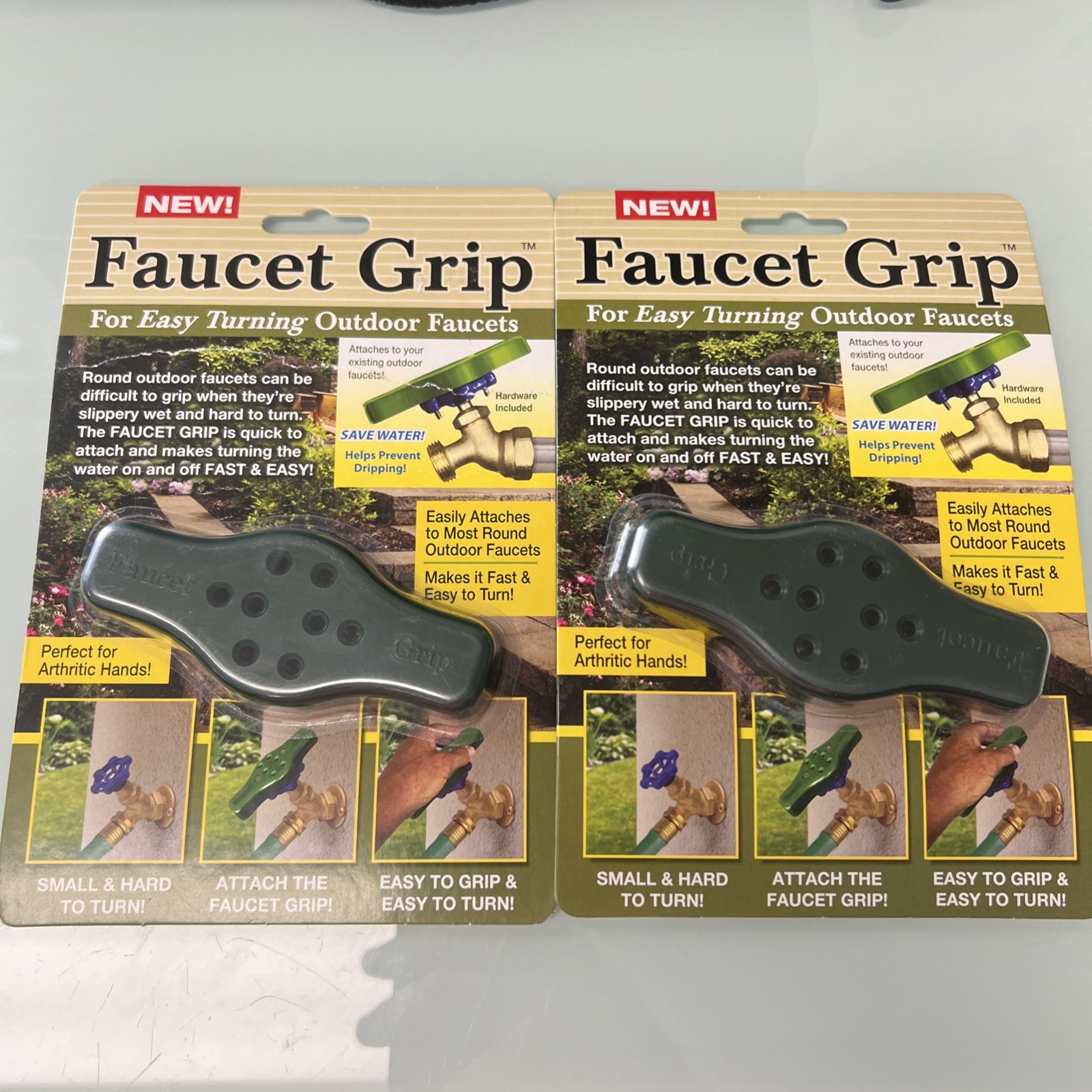 2- Faucet Grip Handle Attachment For Outdoor Faucet Universal Fit - Arthritis gallery