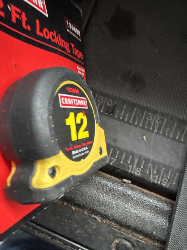 Sears Craftsman USA Nos 12ft Locking Tape Measure 39698 Rare Yellow 12’ Feet gallery