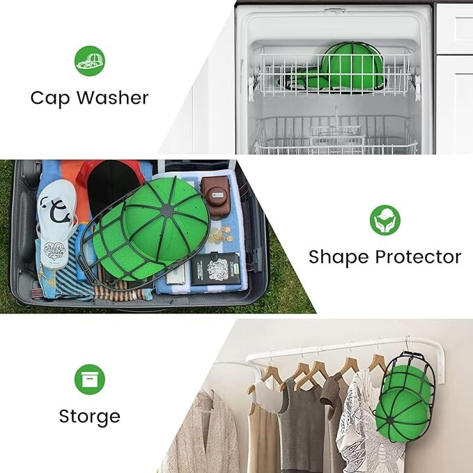 1PC Hat Washer Cage For Washing Machine Baseball Cap Protector Dishwasher Safe gallery