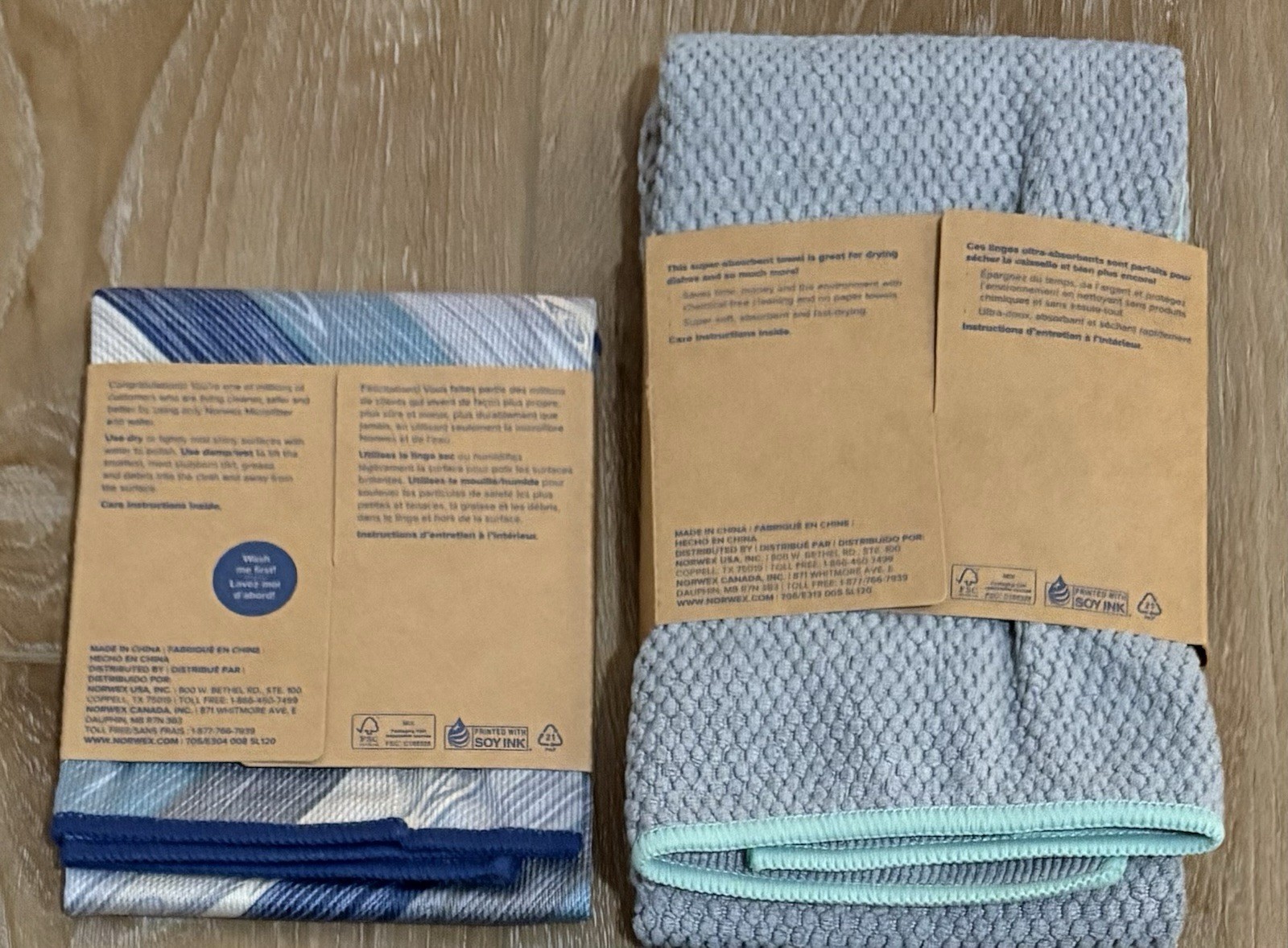 NORWEX WINDOW CLOTH - ENVIROCLOTH - KITCHEN CLOTH - KITCHEN TOWEL SET NEW 4 ITEM gallery