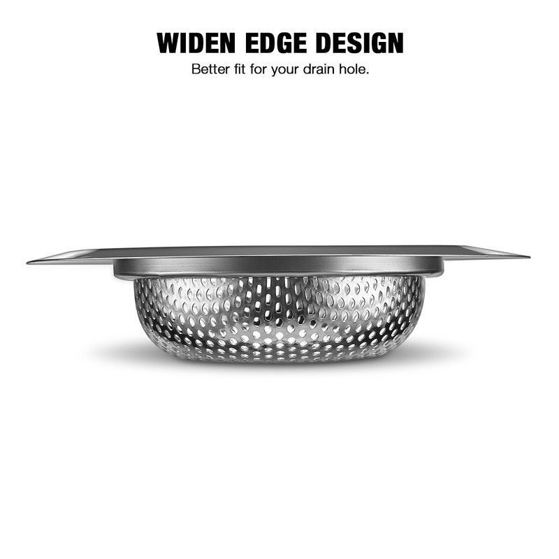2PCS 4.5" Kitchen Bathroom Sink Strainer Stainless Steel Filter Drain Strainer gallery